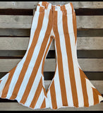 Avery Striped Flare Bell Bottoms