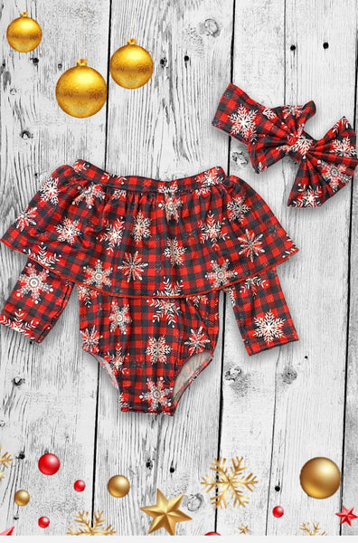 Let It Snow Romper