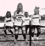 Raising Strong Kind Fearless Humans Tee